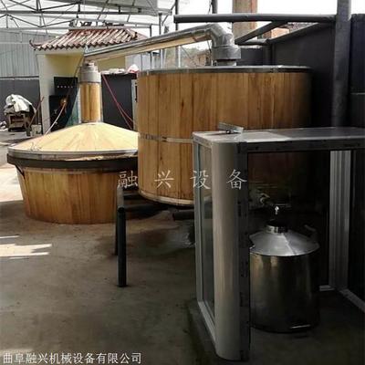 生态园用仿古作旧烤酒设备 现烤烤卖古式造酒设备 纯手工木制酿酒